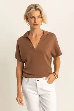 Wehkamp Expresso top bruin aanbieding