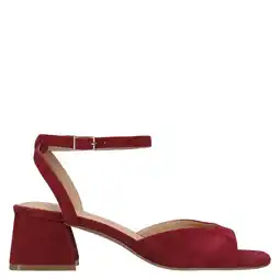 Wehkamp Manfield suède sandalettes bordeaux aanbieding