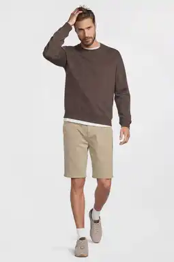 Wehkamp Anytime fleece sweater bruin melange aanbieding