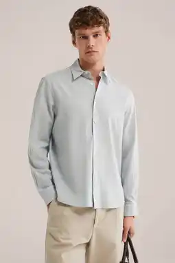 Wehkamp WE Fashion regular casual overhemd met linnen groen aanbieding