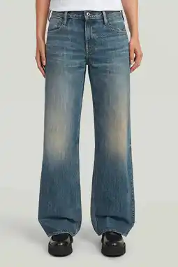 Wehkamp G-STAR lowwaist loose fit jeans donkerblauw aanbieding