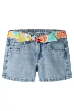 Wehkamp NAME IT KIDS regularwaist short light blue denim aanbieding
