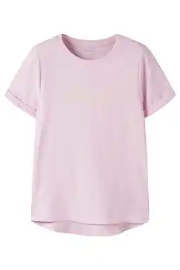 Wehkamp NAME IT KIDS T-shirt lichtroze aanbieding