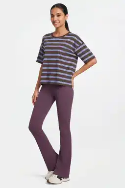 Wehkamp Anytime flare legging paars melange aanbieding