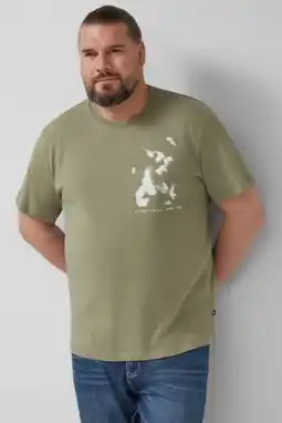 Wehkamp s.Oliver Big Size regular T-shirt Plus Size donkergroen aanbieding