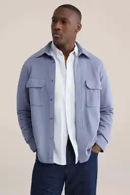 Wehkamp WE Fashion overshirt blauw aanbieding