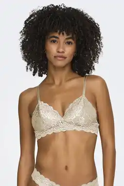 Wehkamp ONLY voorgevormde bralette ONLCHLOE ecru aanbieding