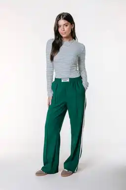 Wehkamp Colourful Rebel wide leg regularwaist broek groen aanbieding