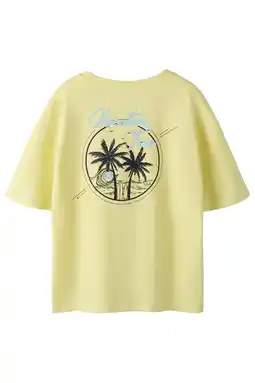 Wehkamp NAME IT KIDS T-shirt met backprint geel aanbieding