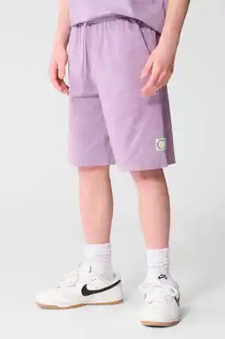 Wehkamp Shoeby regularwaist sweatshort paars aanbieding