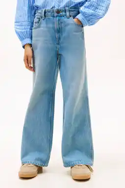 Wehkamp Tommy Hilfiger Wide leg jeans light blue denim aanbieding