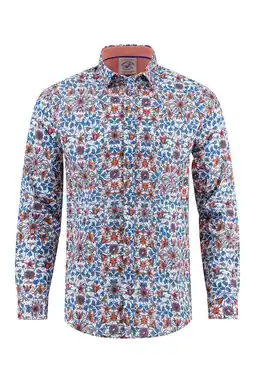 Wehkamp A fish named Fred regular casual overhemd blauw aanbieding