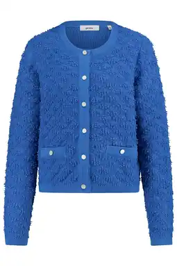 Wehkamp gardeur vest blauw gebreid aanbieding