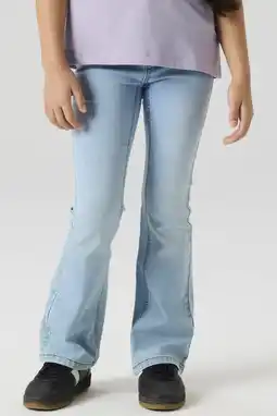 Wehkamp NAME IT KIDS bootcut jeans light blue denim aanbieding