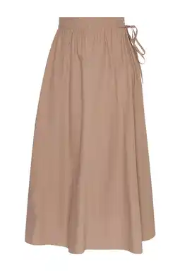 Wehkamp MSCH Copenhagen midi rok lichtbruin aanbieding