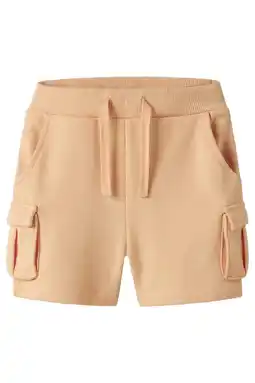 Wehkamp NAME IT MINI regular sweatshort licht oranje aanbieding