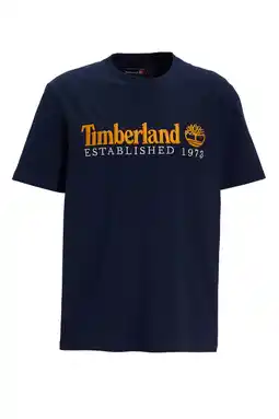 Wehkamp Timberland T-shirt met logo blauw aanbieding
