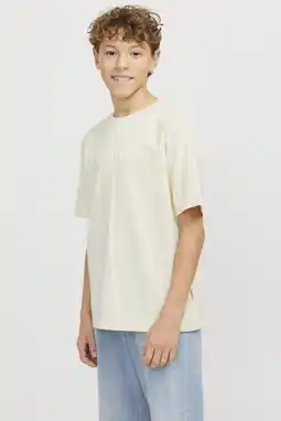 Wehkamp JACK & JONES JUNIOR T-shirt ecru aanbieding
