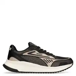 Wehkamp Manfield leren sneakers beige/zwart aanbieding