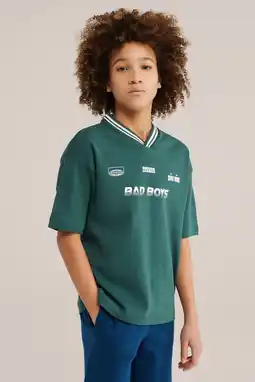 Wehkamp Bad Boys T-shirt donkergroen aanbieding