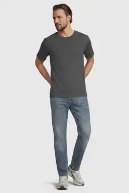 Wehkamp Anytime regular T-shirt grijs melange aanbieding