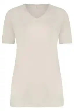 Wehkamp Plus Basics travelstof top ecru aanbieding