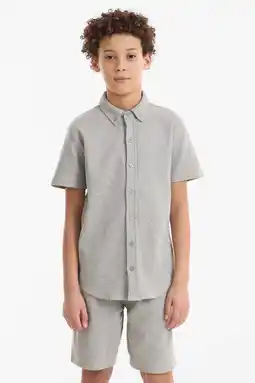 Wehkamp Anytime shirt waffle grijs aanbieding