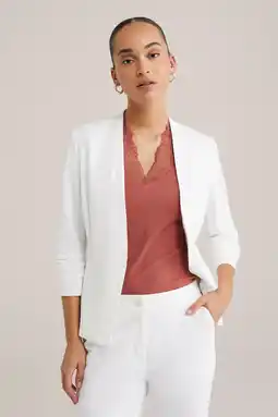 Wehkamp WE Fashion getailleerde blazer wit aanbieding