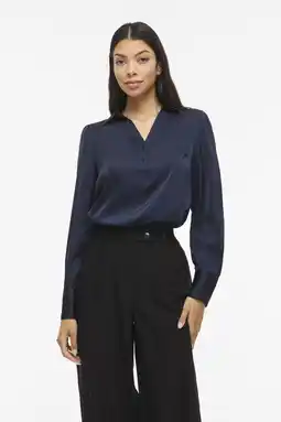 Wehkamp VILA blousetop marineblauw aanbieding