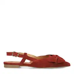 Wehkamp Manfield suède slingback loafers donkerrood aanbieding