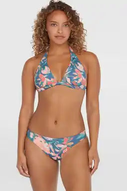 Wehkamp O'Neill voorgevormde halter bikini set Maria Cruz blauw/roze aanbieding