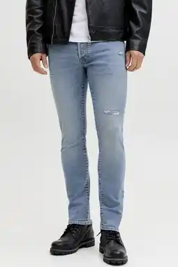 Wehkamp JACK & JONES JEANS INTELLIGENCE JJIGLENN JJORIGINAL slim fit jeans blue denim aanbieding