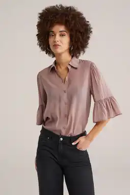Wehkamp WE Fashion blouse oudroze aanbieding
