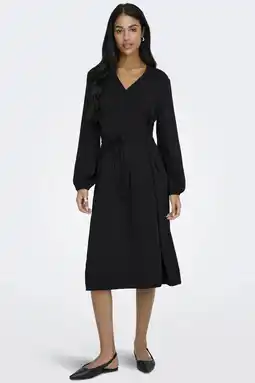 Wehkamp JDY midi jurk zwart aanbieding