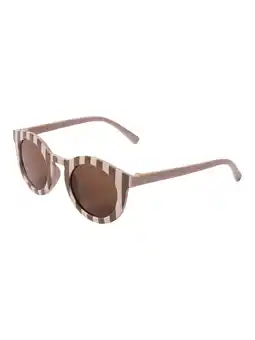 Wehkamp LIL' ATELIER MINI zonnebril rond gestreept beige/bruin aanbieding