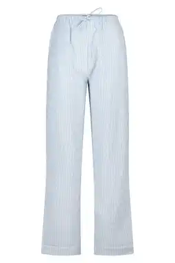 Wehkamp America Today seersucker pyjamabroek Loyce blauw/wit aanbieding