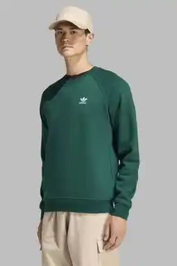 Wehkamp adidas Originals fleece sweater groen aanbieding