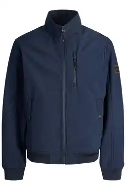 Wehkamp JACK & JONES PLUS SIZE softshell tussenjas - donkerblauw aanbieding