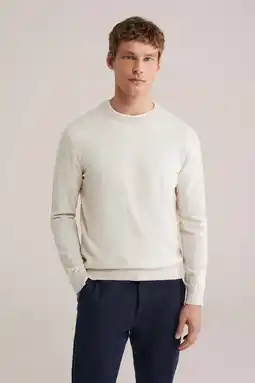 Wehkamp WE Fashion trui fijn gebreid beige aanbieding