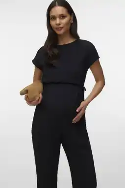 Wehkamp MAMALICIOUS zwangerschaps jumpsuit zwart aanbieding