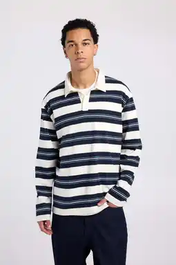 Wehkamp America Today oversized gestreepte polo wit aanbieding