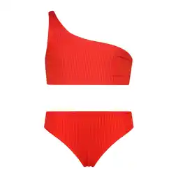 Wehkamp Vingino one shoulder bikini rood aanbieding