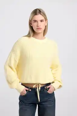 Wehkamp America Today sweater lichtgeel aanbieding
