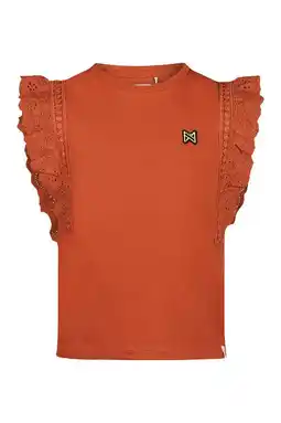 Wehkamp Koko Noko T-shirt donker oranje broderie aanbieding