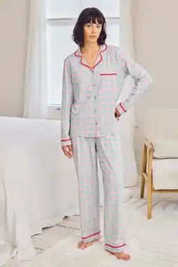 Wehkamp Chelsea Peers pyjama lichtblauw/roze aanbieding