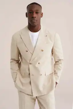 Wehkamp WE Fashion geruit colbert beige aanbieding