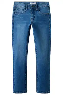 Wehkamp NAME IT KIDS slim fit jeans medium blue denim aanbieding