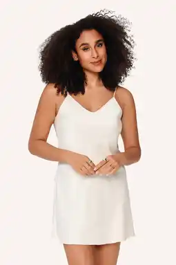 Wehkamp LingaDore satijnlook slipdress Daily lichtgeel aanbieding