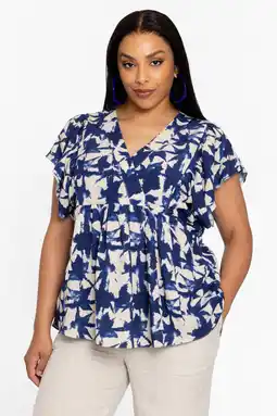 Wehkamp YOEK linnen top blauw aanbieding