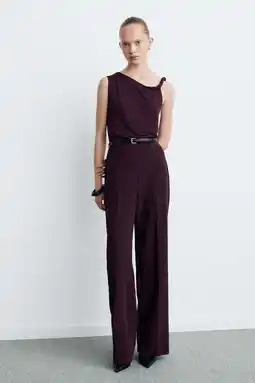 Wehkamp Mango jumpsuit donkerrood aanbieding
